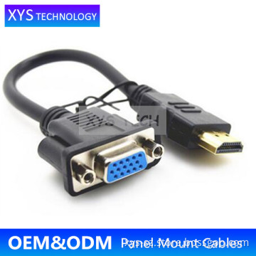 XYS TECH HDMI Cable to VGA Female Panel Mount Cables Alibaba China/